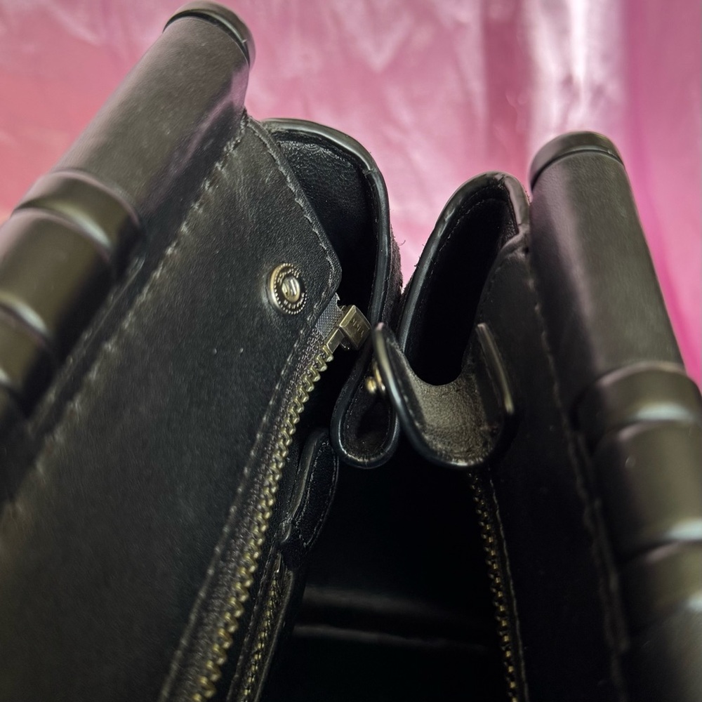 Coach Mixed Leather Drifter Tote Bag Black (38389) - Picture 11 of 16